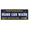 Signmission Professional Car Wash and Detailing Here Banner Concession Stand Food Truck Single Sided B-96-30137 - alternate 1